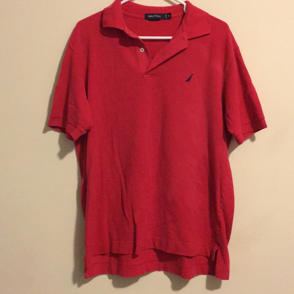 Nautica Men's Red Polo